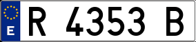 Trailer License Plate